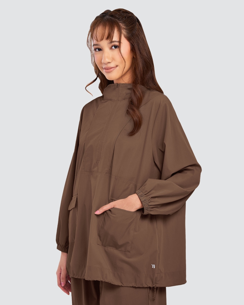 Image of nPOWER DRAWSTRING PARKA - MOCHA