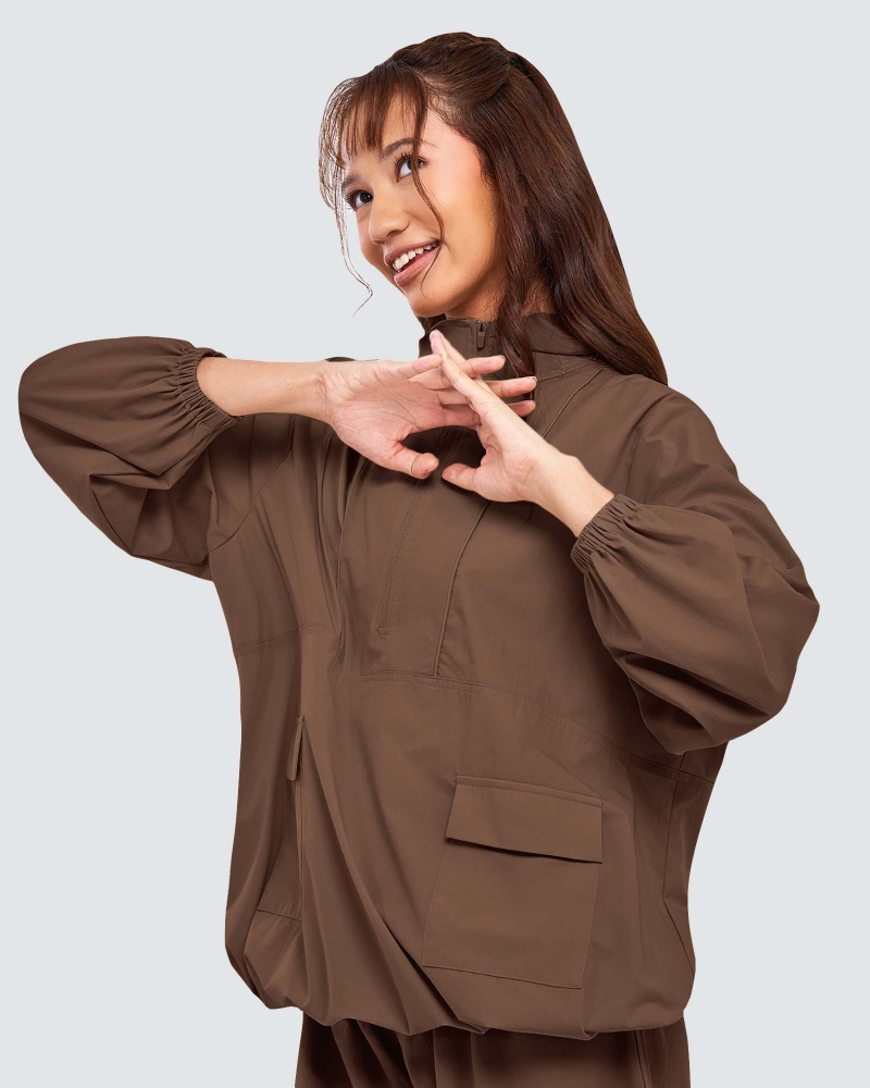 Image of nPOWER DRAWSTRING PARKA - MOCHA