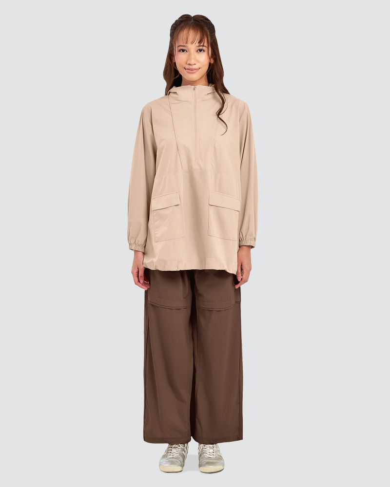Image of nPOWER DRAWSTRING PARKA - SAND