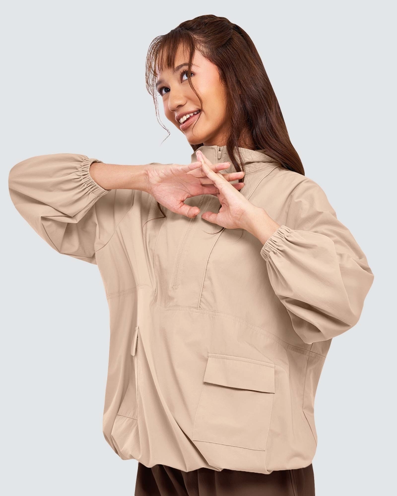 Image of nPOWER DRAWSTRING PARKA - SAND