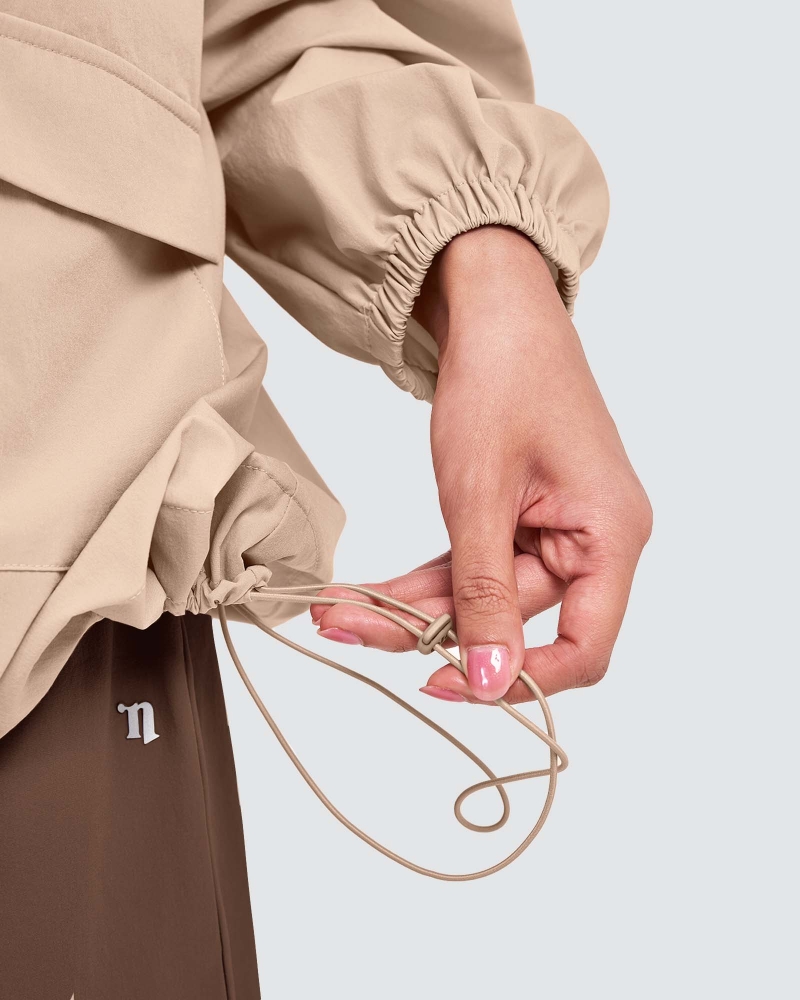 Image of nPOWER DRAWSTRING PARKA - SAND