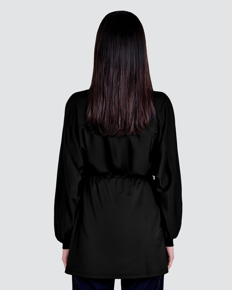 Image of nPOWER MODEST SWIM DRAWSTRING TOP - METEORITE