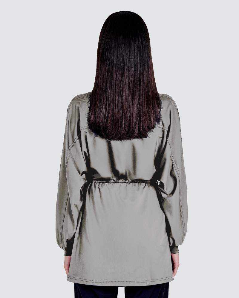 Image of nPOWER MODEST SWIM DRAWSTRING TOP - TORNADO