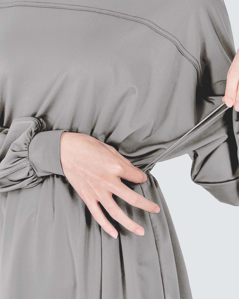 Image of nPOWER MODEST SWIM DRAWSTRING TOP - TORNADO