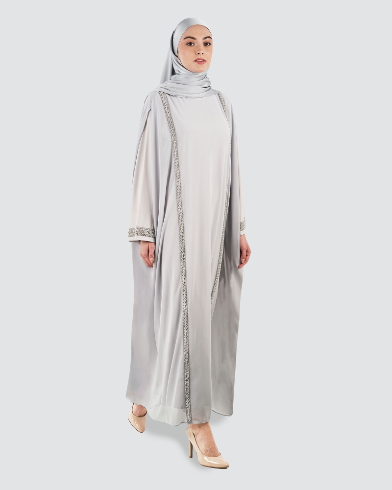 Image of NYLA ABAYA - MARBLE
