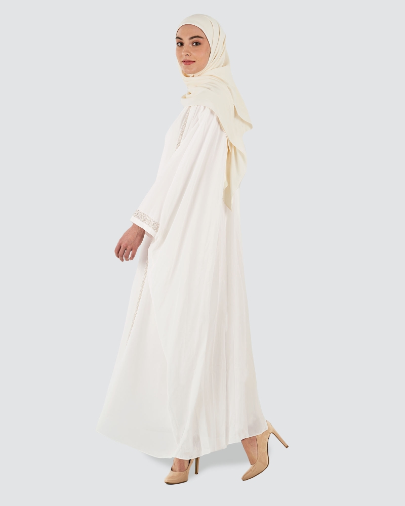Image of NYLA ABAYA - WHITE
