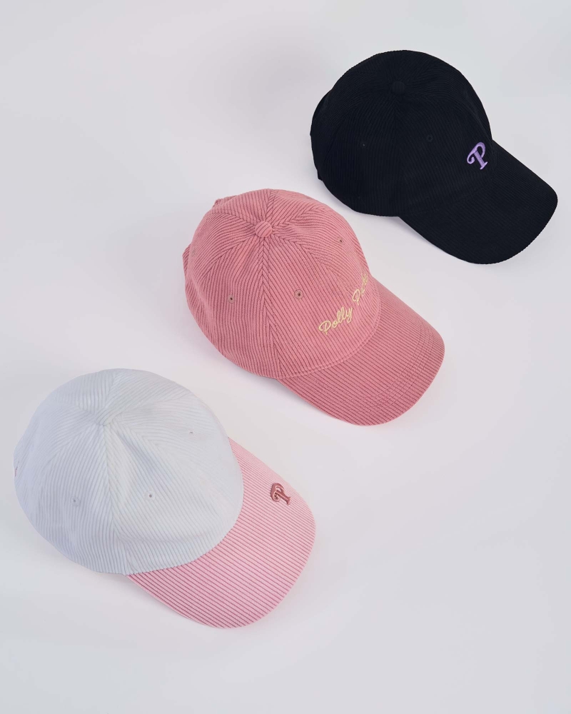 Image of POLLY POCKET X NAELOFAR CORDUROY CAP - MOONBEAM