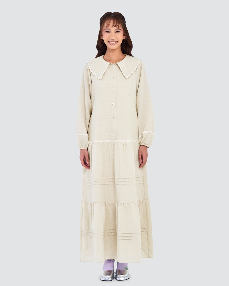 Image of POLLY POCKET X NAELOFAR DRESS - ECRU