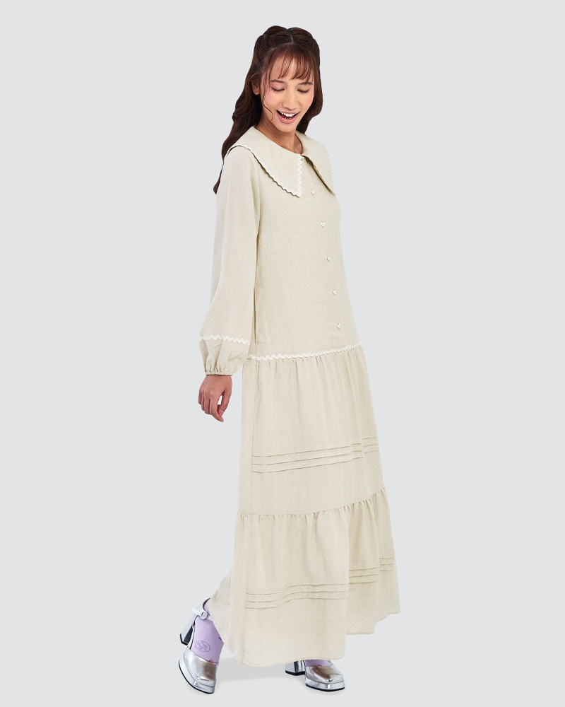 Image of POLLY POCKET X NAELOFAR DRESS - ECRU