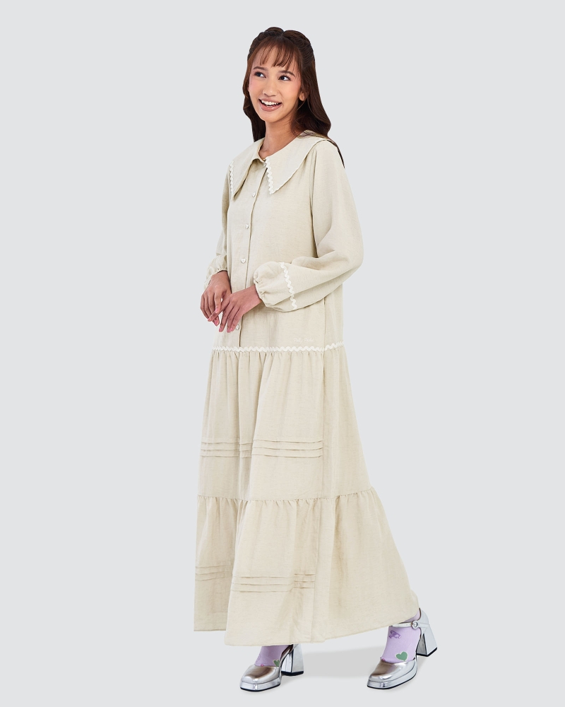 Image of POLLY POCKET X NAELOFAR DRESS - ECRU