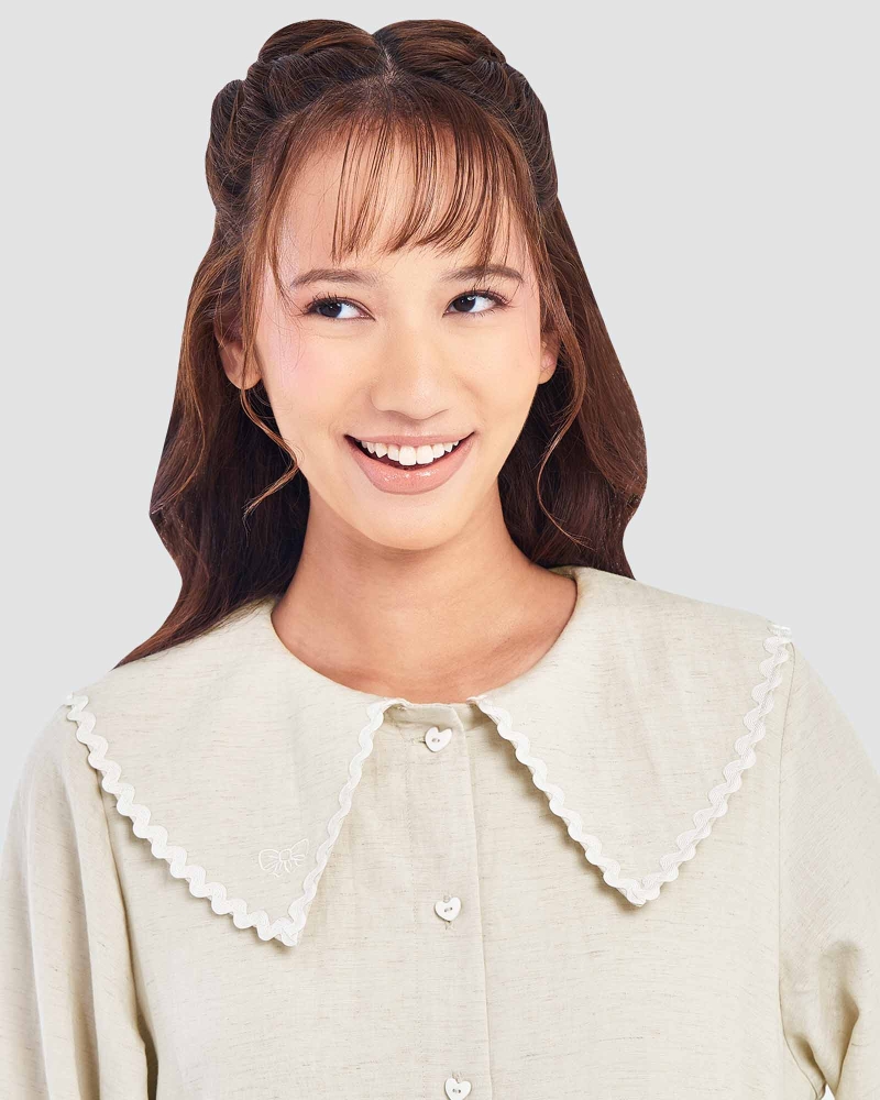 Image of POLLY POCKET X NAELOFAR DRESS - ECRU