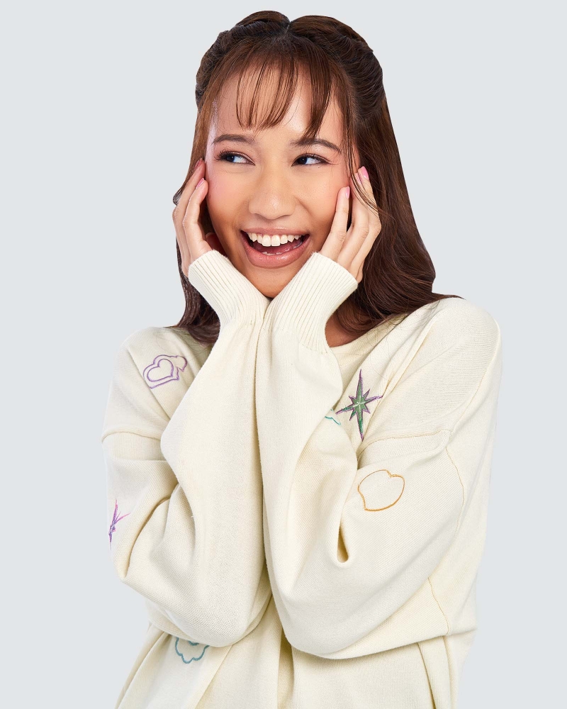 Image of POLLY POCKET X NAELOFAR ICONIC JUMPER - CONFETTI CRUSH