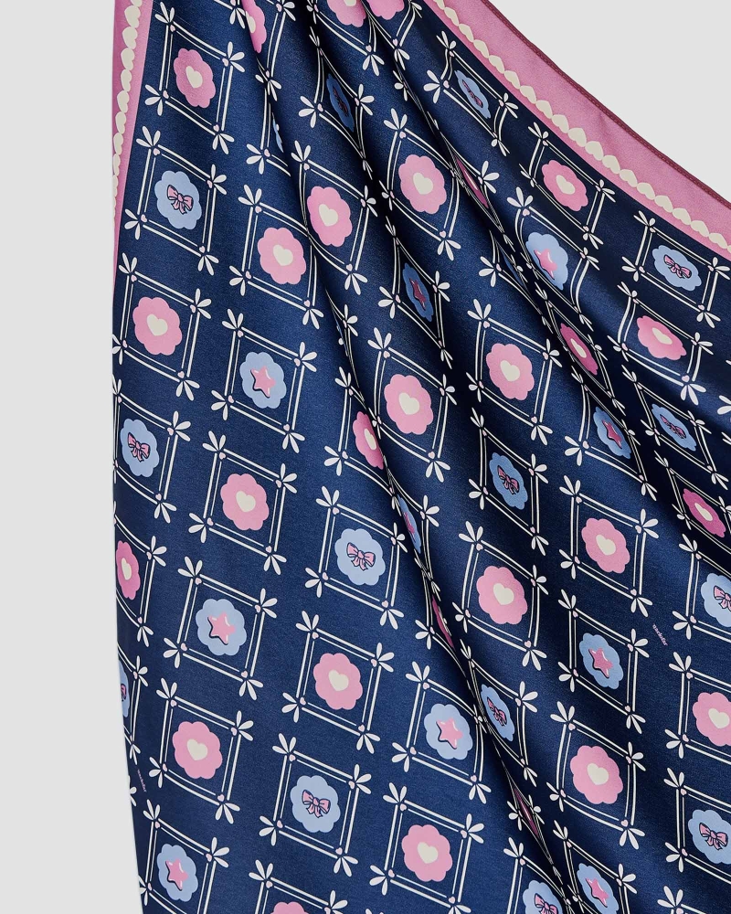 Image of POLLY POCKET X NAELOFAR SHAWL - FROSTED LAGOON