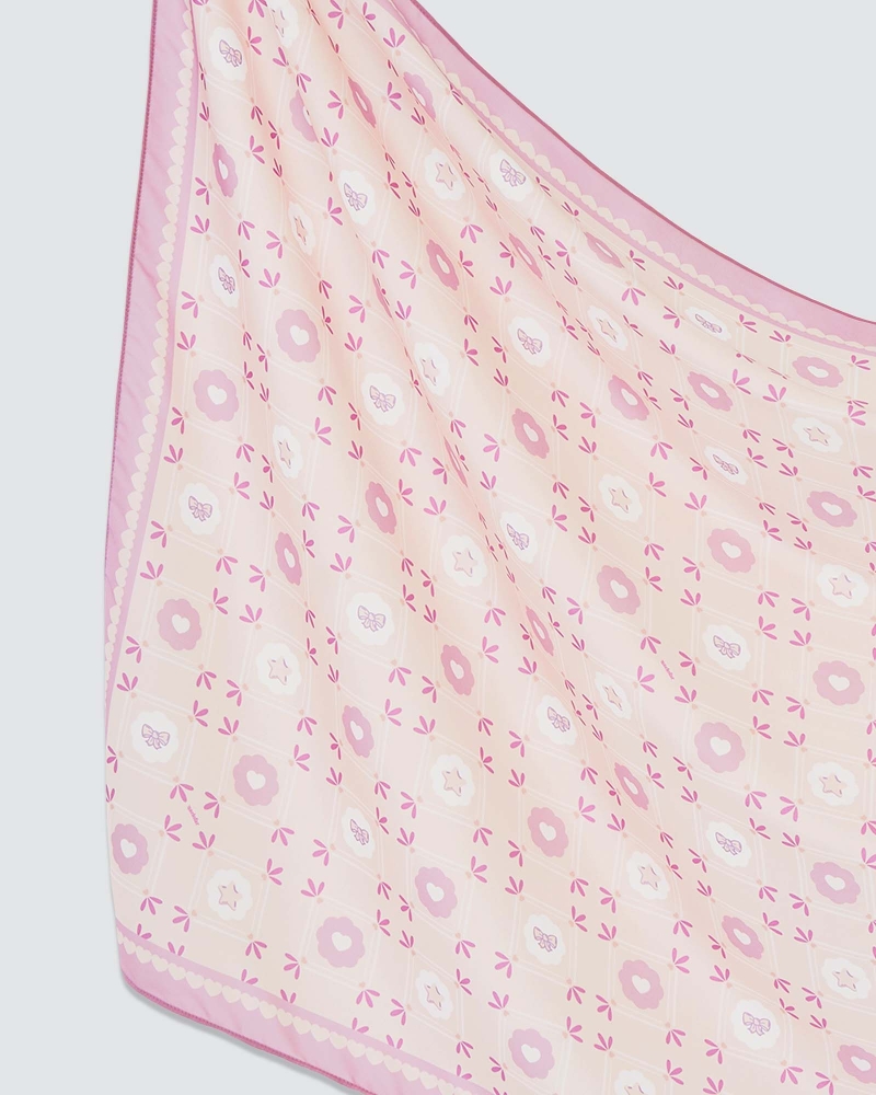 Image of POLLY POCKET X NAELOFAR SHAWL - PINK DAZZLE