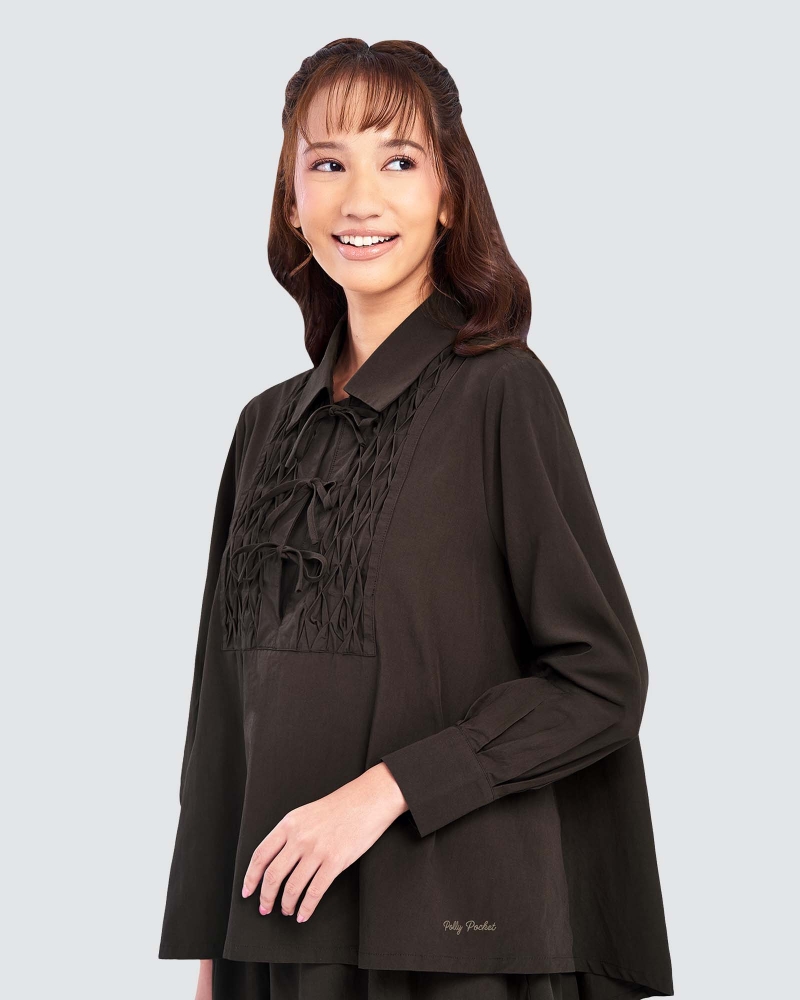 Image of POLLY POCKET X NAELOFAR SMOCKED TOP - DAZZLE