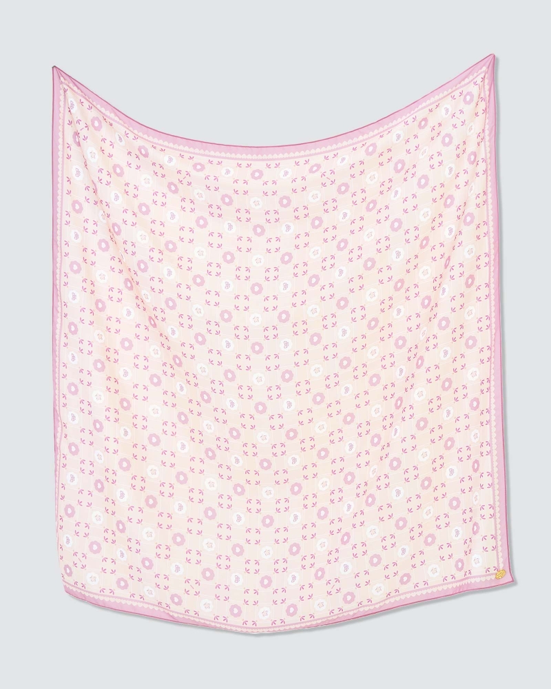 Image of POLLY POCKET X NAELOFAR SQUARE - PINK DAZZLE