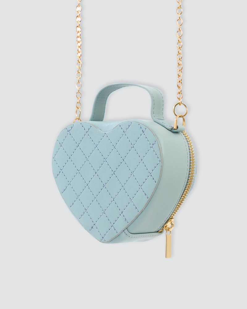 Image of POLLY POCKET X NAELOFAR SWEETHEART BAG - AQUA DREAM