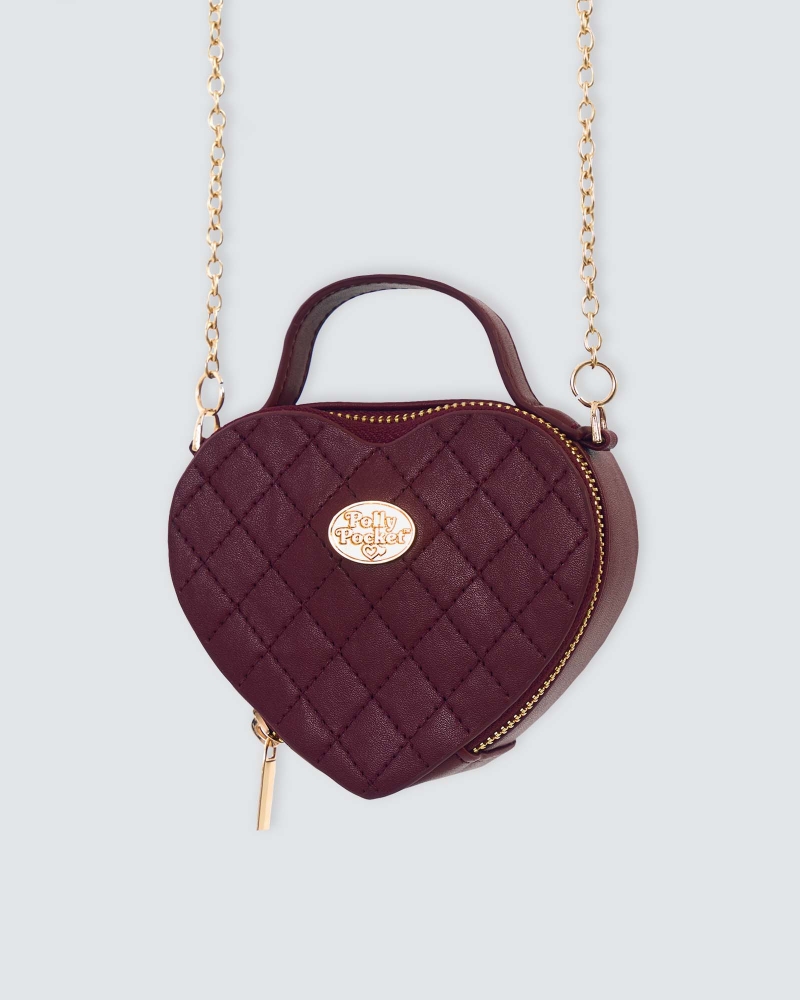 Image of POLLY POCKET X NAELOFAR SWEETHEART BAG - CRANBERRY