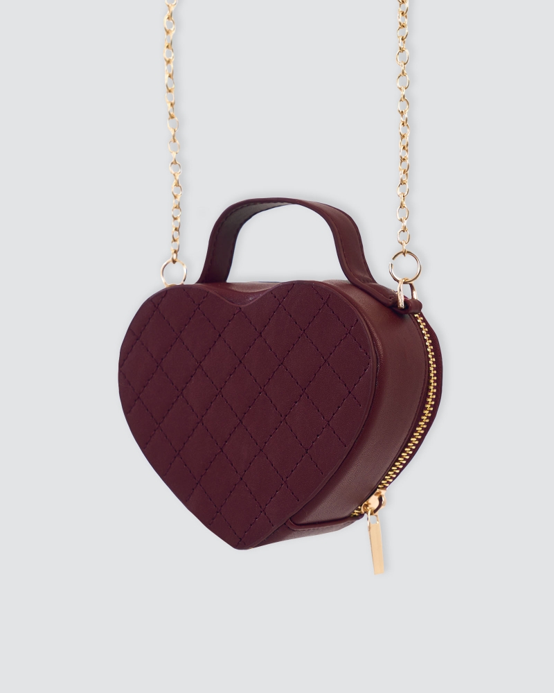 Image of POLLY POCKET X NAELOFAR SWEETHEART BAG - CRANBERRY