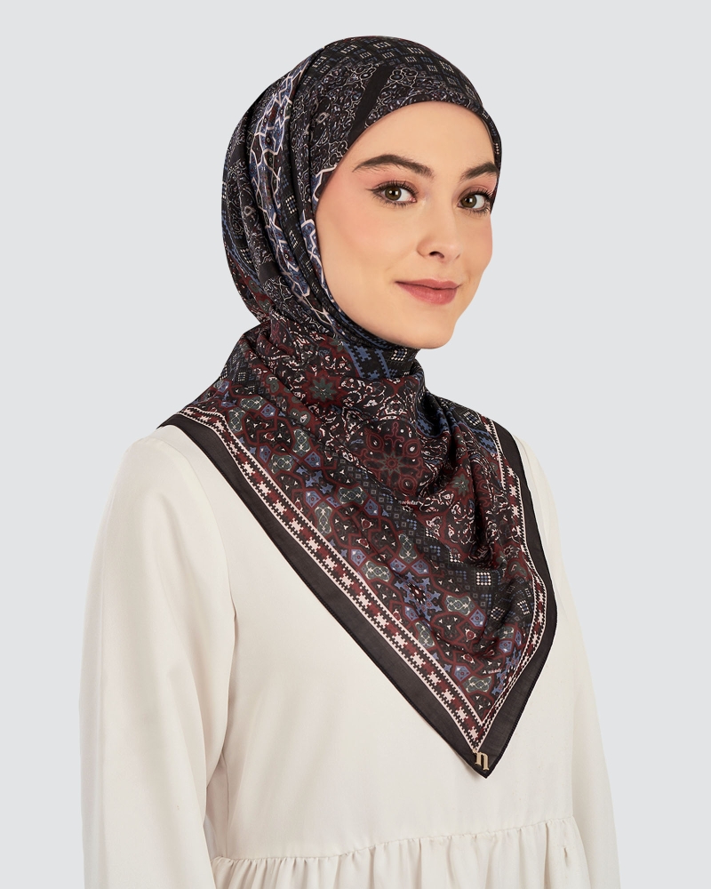 Image of QUBA COTTON VOILE SQUARE - LAYLA