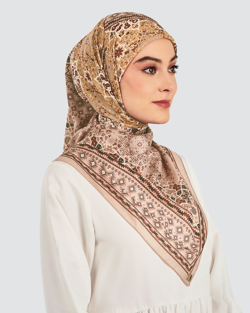 Image of QUBA COTTON VOILE SQUARE - NUZUL