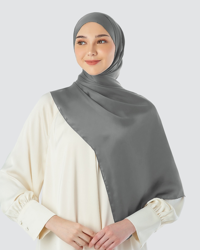 Image of SATIN SHAWL - SHARKSKIN