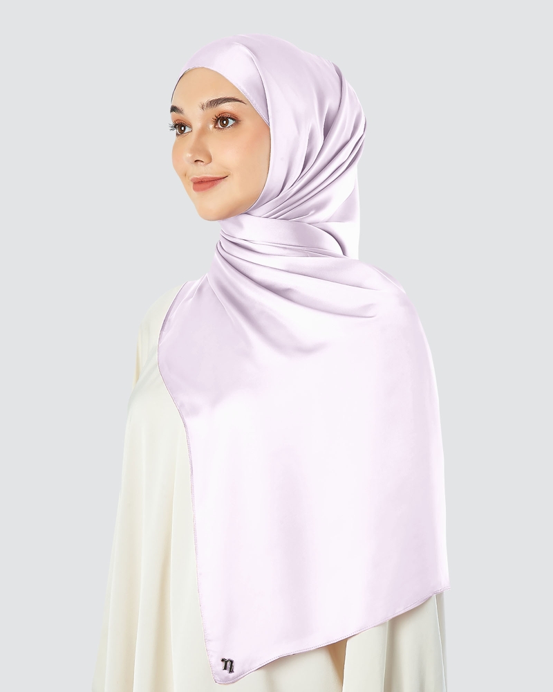 SATIN SHAWL - SOFT VOILET