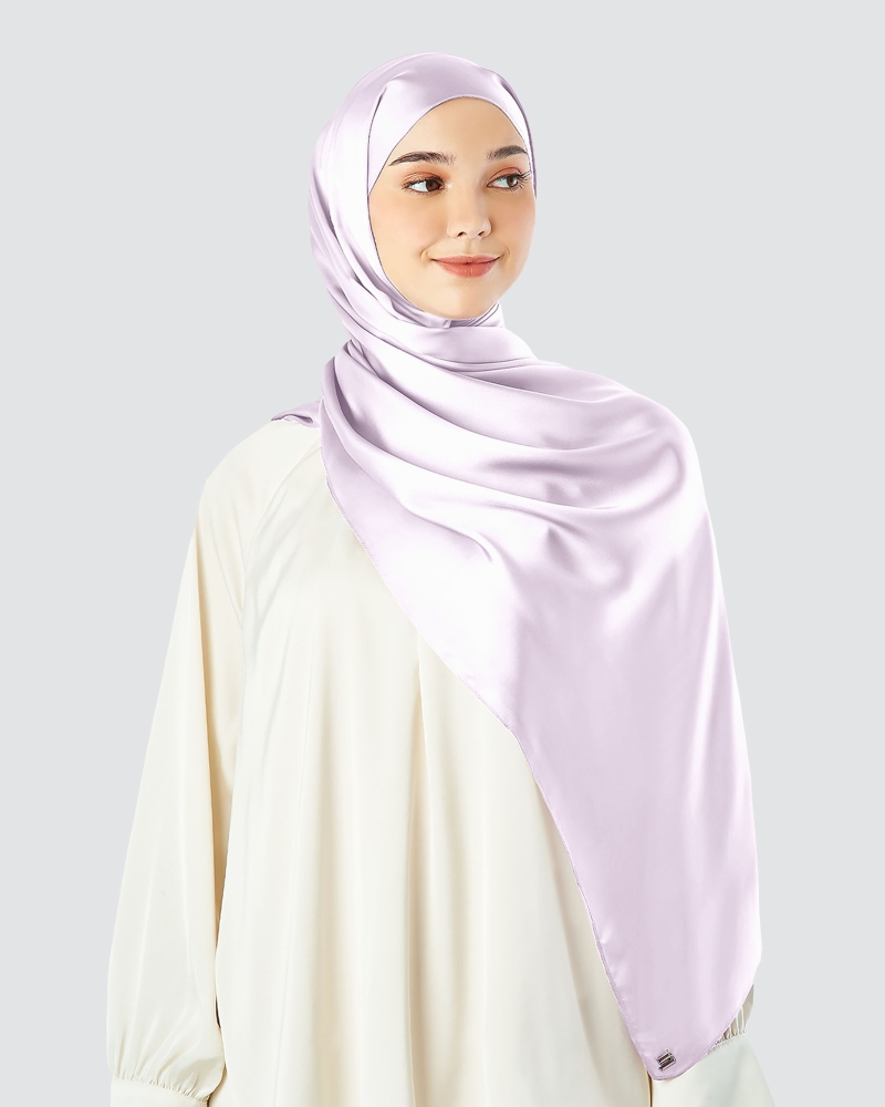 Image of SATIN SHAWL - SOFT VOILET