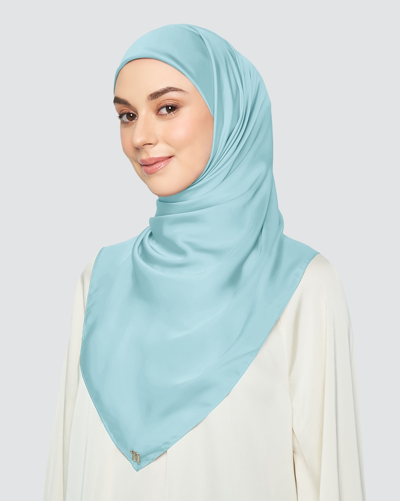 Image of SATIN SQUARE - COOL BLUE