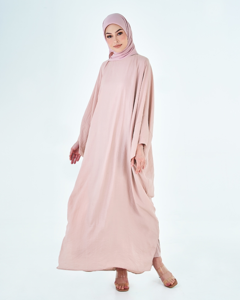 Image of X-PRESS KAFTAN DRESS - ROSE TAN