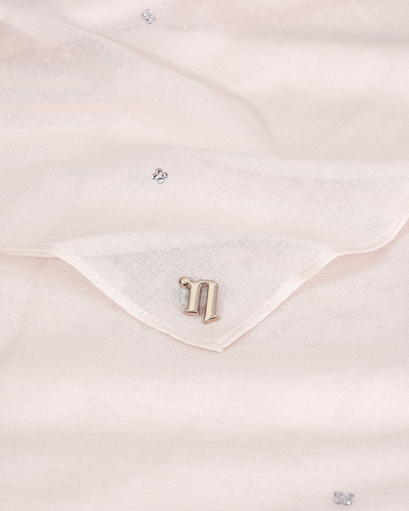 Image of LADY DIANA COTTON VOILE SQUARE - BLOOM