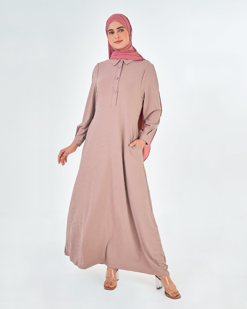 Image of X-PRESS WANDERLOVE DRESS - ROSE TAN
