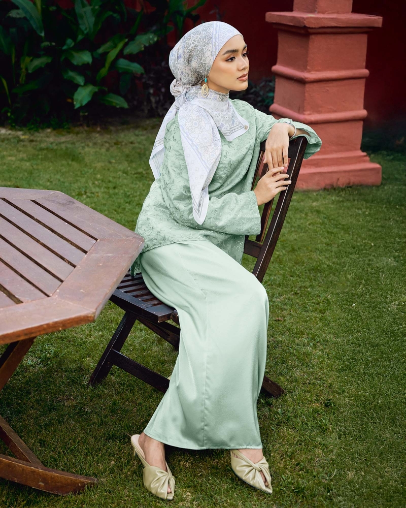 Image of TEJA KURUNG SET - CLOUD BLUE