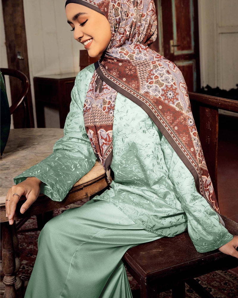 Image of TEJA KURUNG SET - CLOUD BLUE