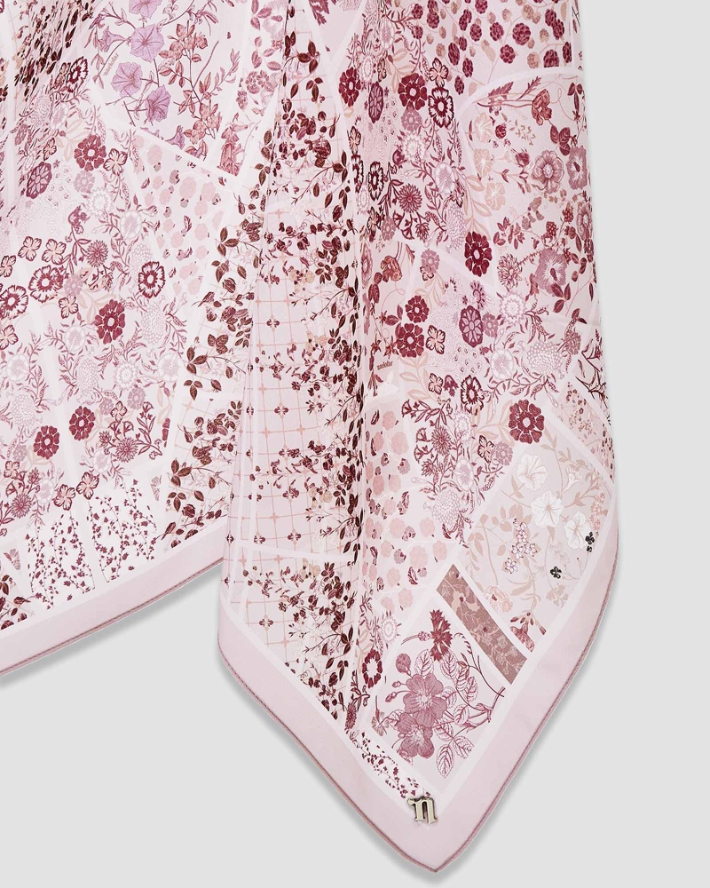 Image of THE GARDEN CHÂTEAU SHAWL - ROUGE BLANC