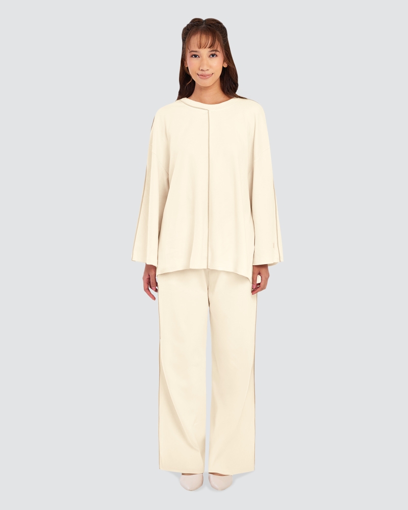Image of THEA OVERSIZED LINE TOP - OAT