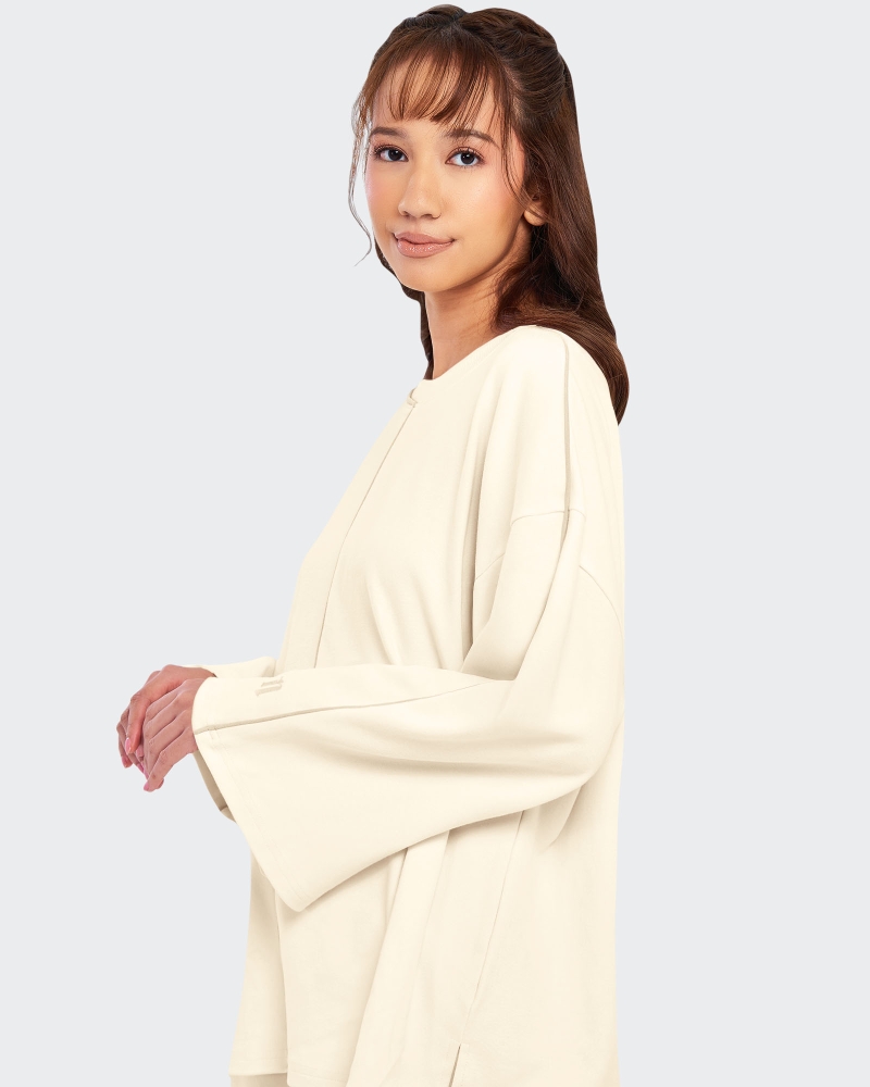 Image of THEA OVERSIZED LINE TOP - OAT
