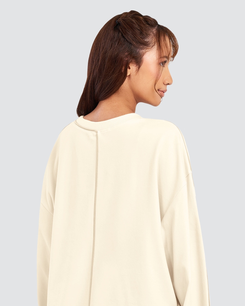 Image of THEA OVERSIZED LINE TOP - OAT