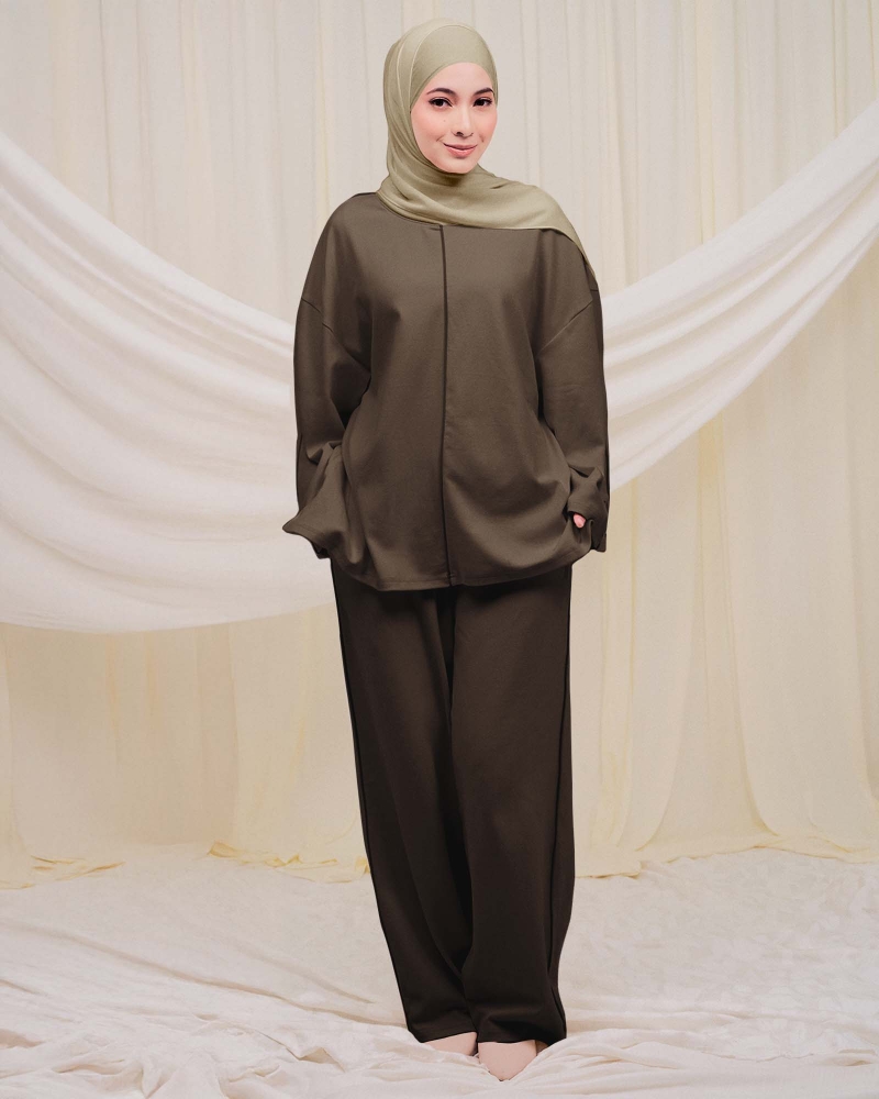 Image of THEA STRAIGHT PANTS - JAVA