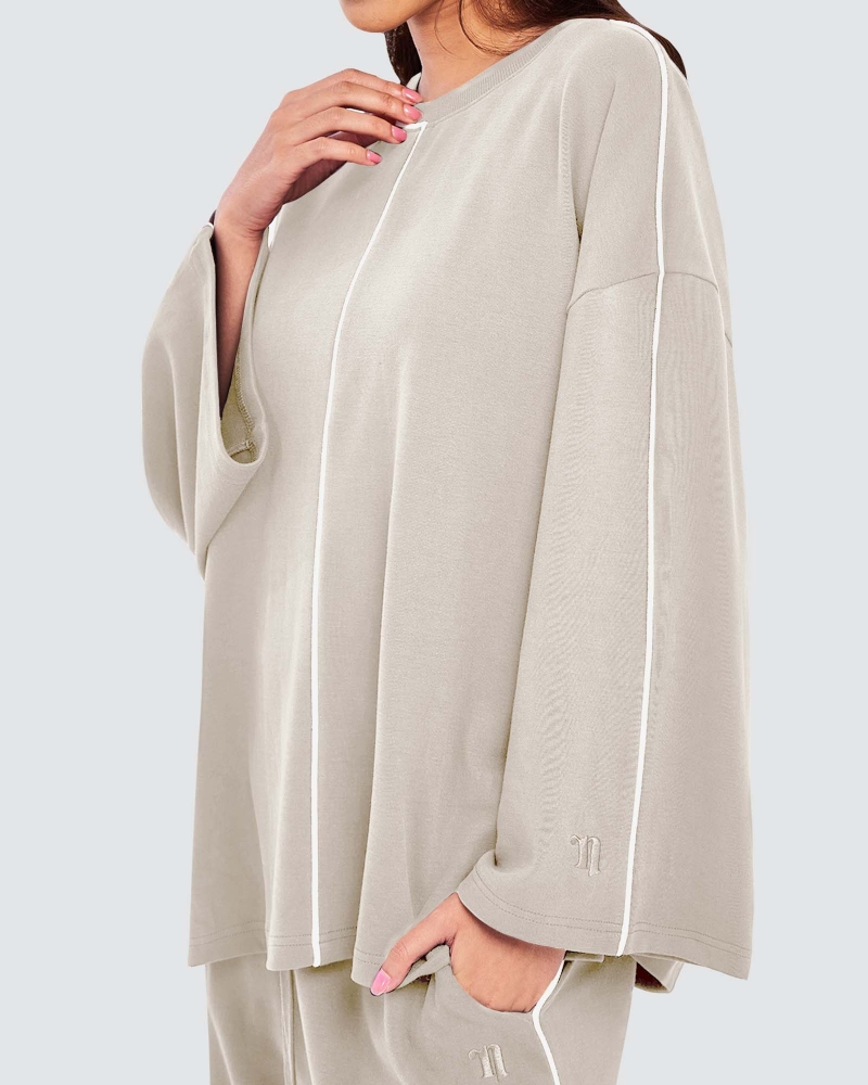 Image of THEA STRAIGHT PANTS - LATTE