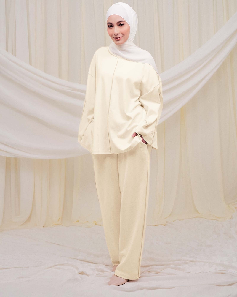 Image of THEA STRAIGHT PANTS - OAT