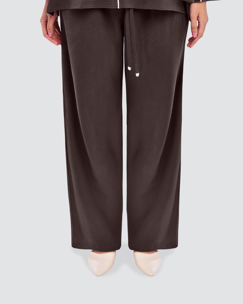 Image of THEA STRAIGHT PANTS - SHADOW