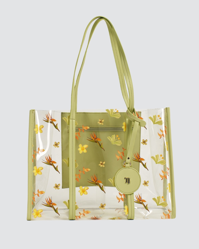 Image of TROPICOLO CLEAR TOTE BAG - PANACHE