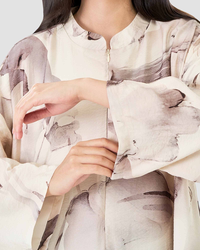 Image of VERA PRINTED KAFTAN - MISTY