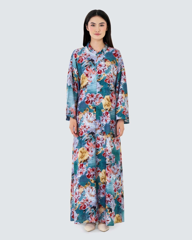 Image of VERA PRINTED KAFTAN - PETAL