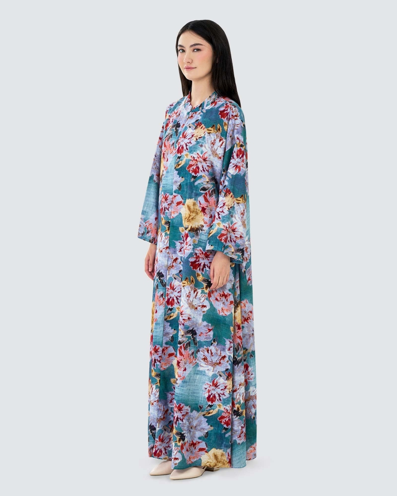 Image of VERA PRINTED KAFTAN - PETAL