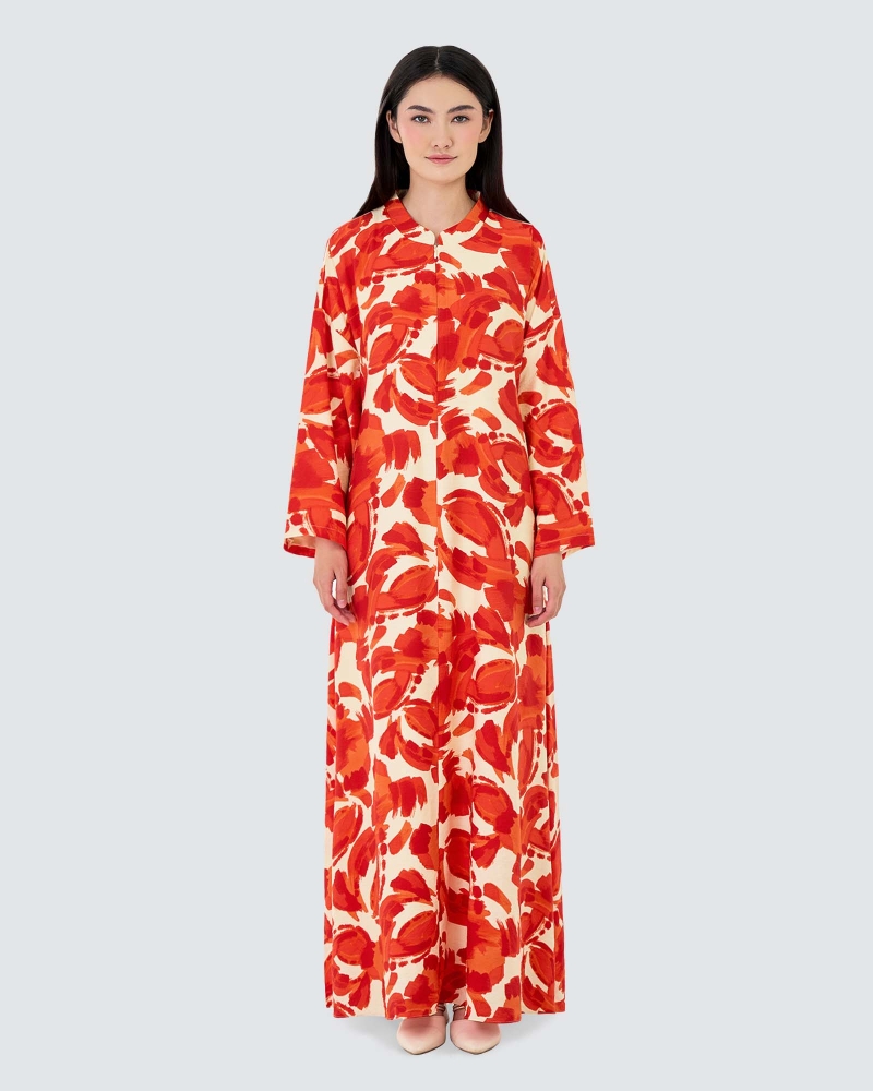 Image of VERA PRINTED KAFTAN - SPICE