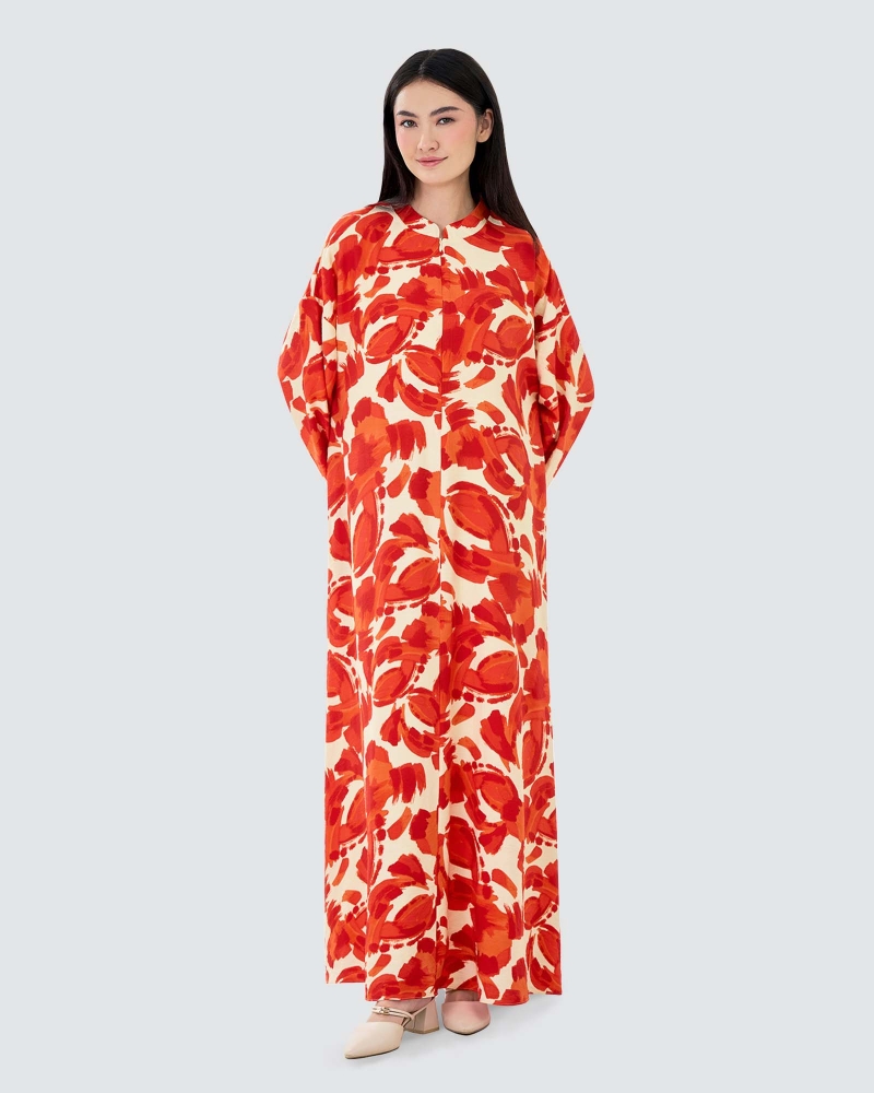 Image of VERA PRINTED KAFTAN - SPICE