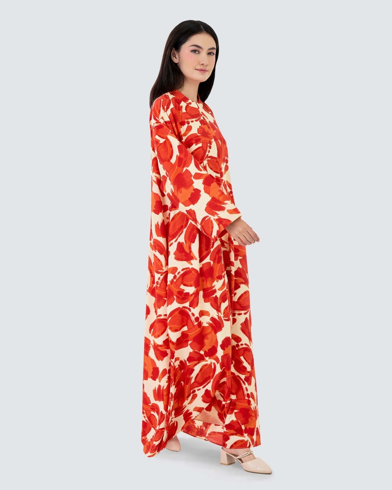 Image of VERA PRINTED KAFTAN - SPICE