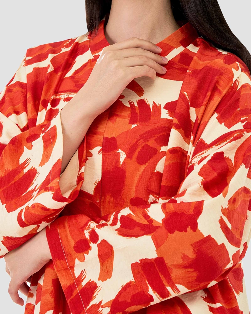 Image of VERA PRINTED KAFTAN - SPICE